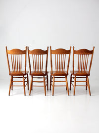 antique pressed back dining chairs