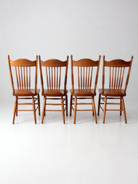 antique pressed back dining chairs