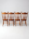 antique pressed back dining chairs