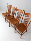 antique pressed back dining chairs