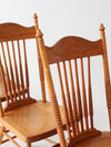 antique pressed back dining chairs