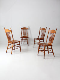 antique pressed back dining chairs