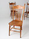 antique pressed back dining chairs