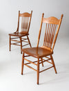 antique pressed back dining chairs