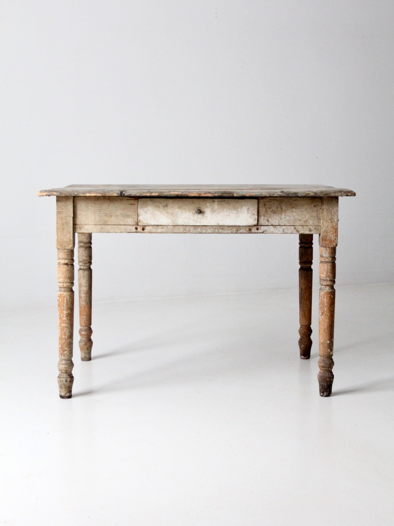 ダイニングテーブル vintage table antique wood table 7 ft – 86 Vintage
