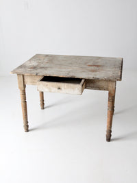 antique table with drawer