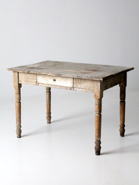 antique table with drawer