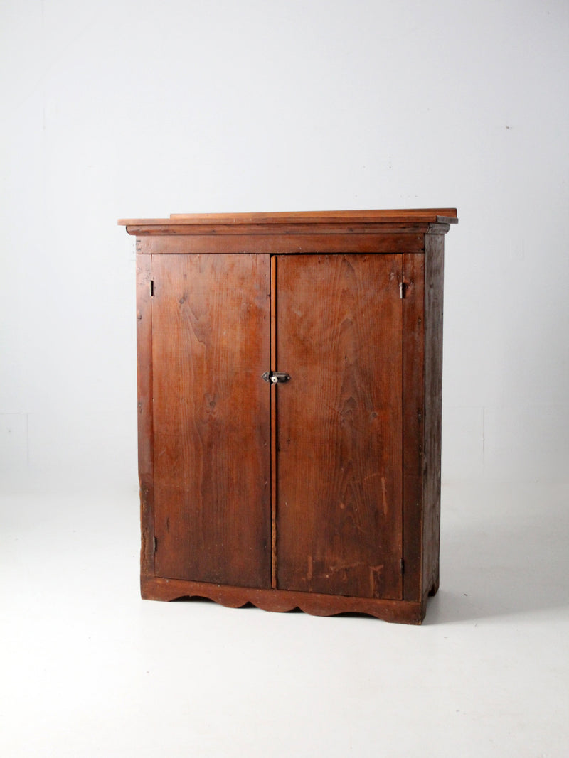 antique primitive cabinet