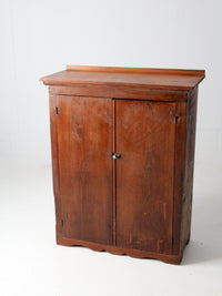 antique primitive cabinet