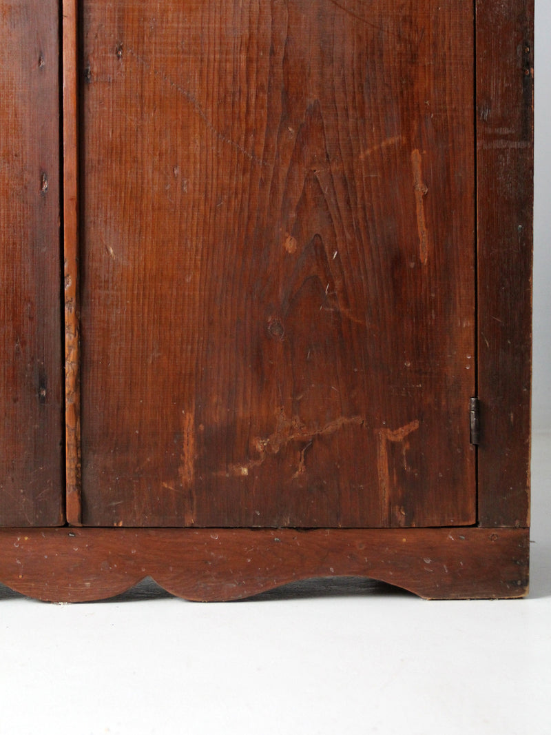 antique primitive cabinet