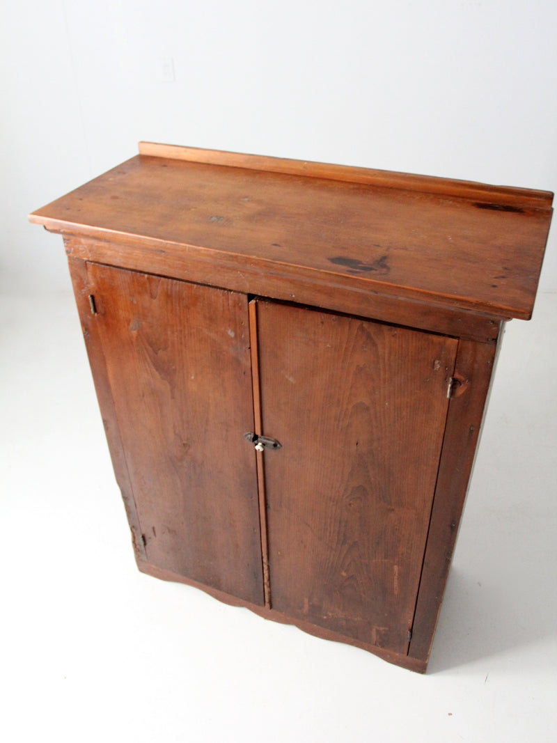 antique primitive cabinet