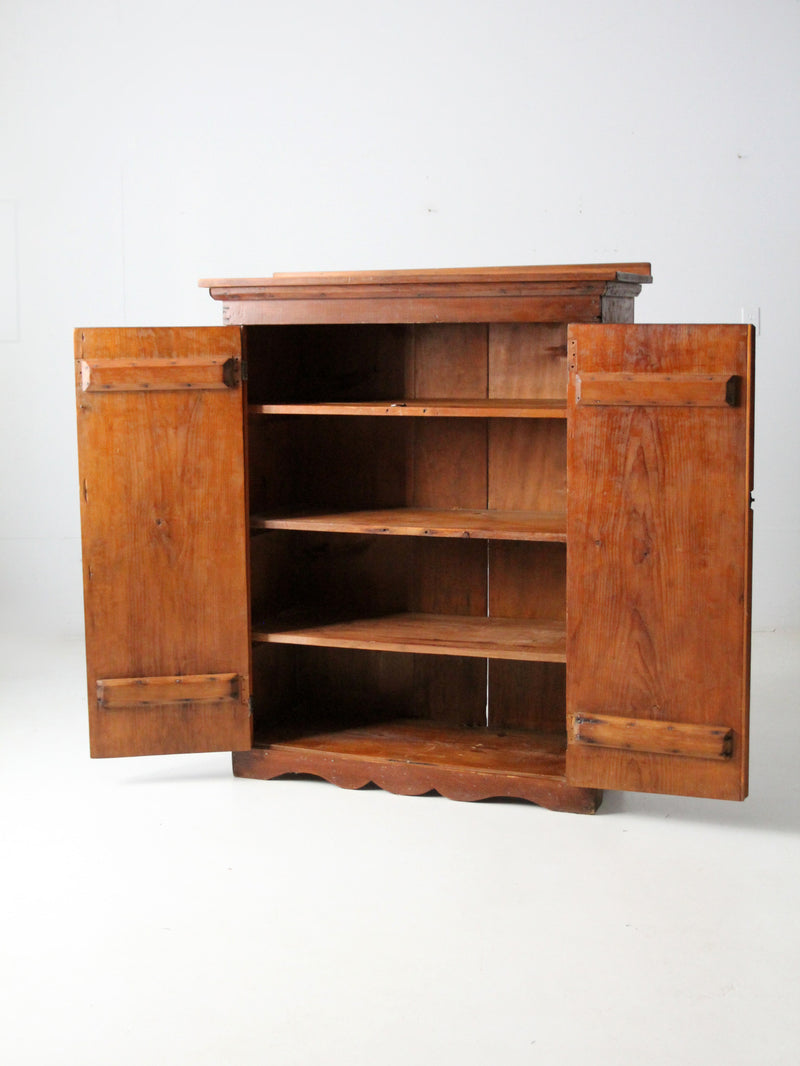 antique primitive cabinet