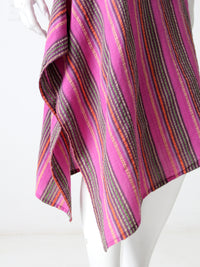 vintage stripe drawstring skirt