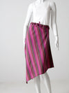 vintage stripe drawstring skirt