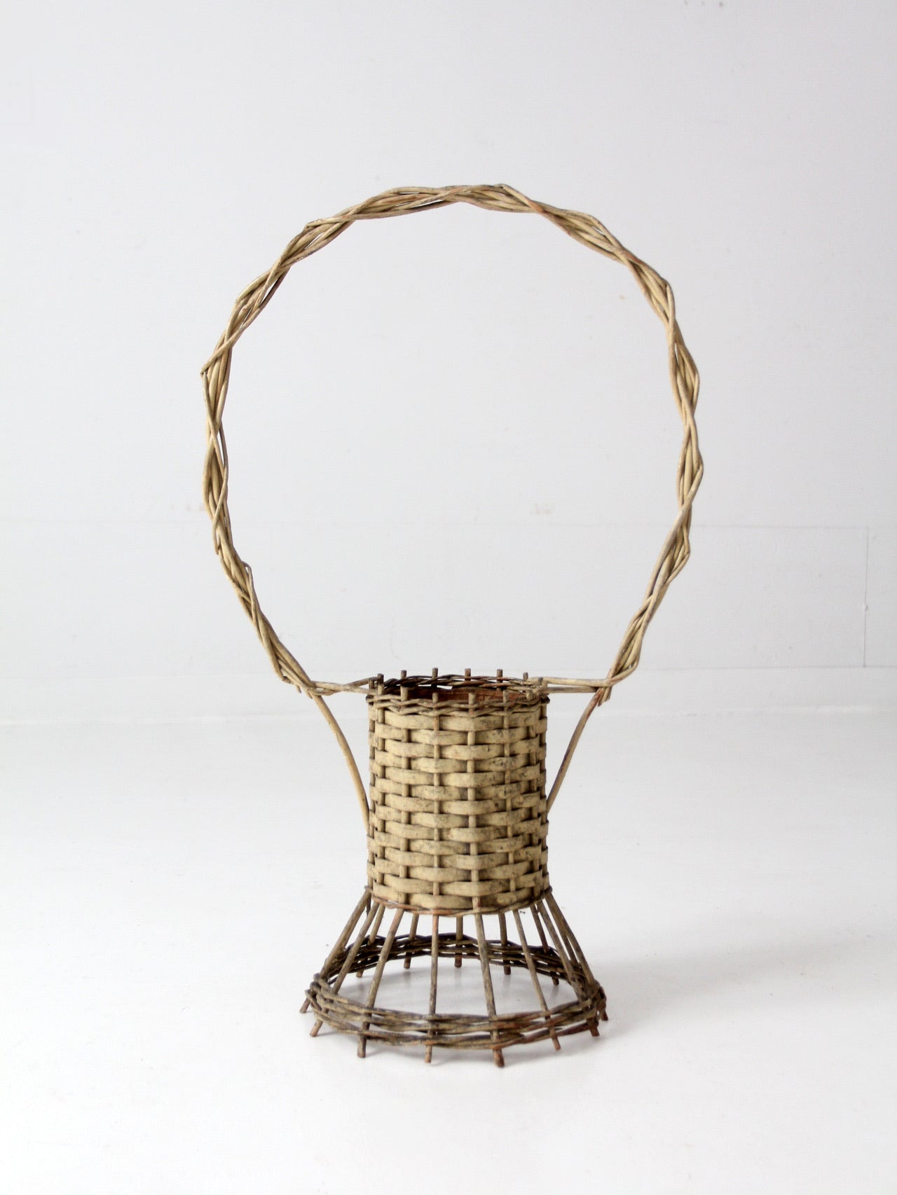 Victorian flower display basket