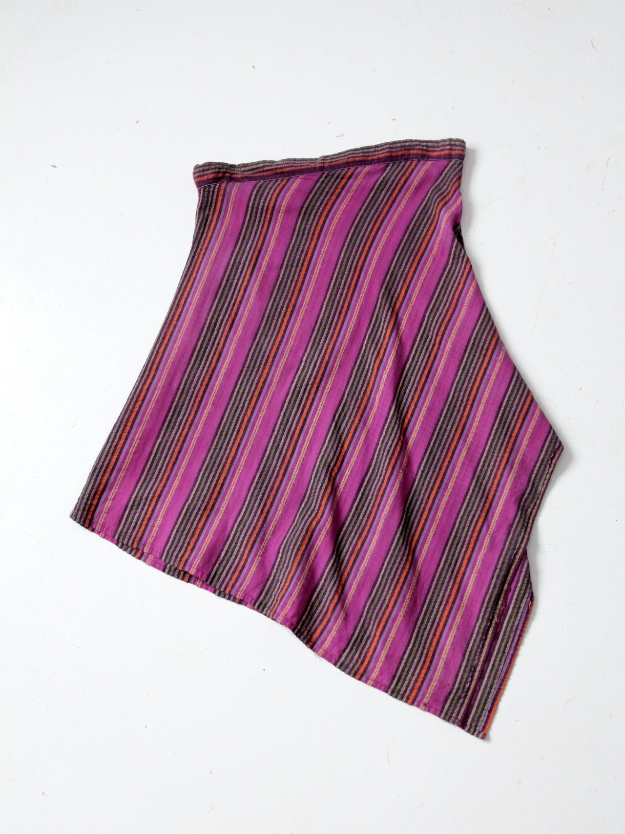 vintage stripe drawstring skirt