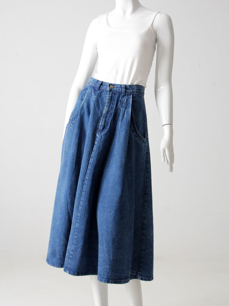 vintage 80s denim skirt by Cherokee