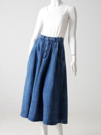 vintage 80s denim skirt by Cherokee