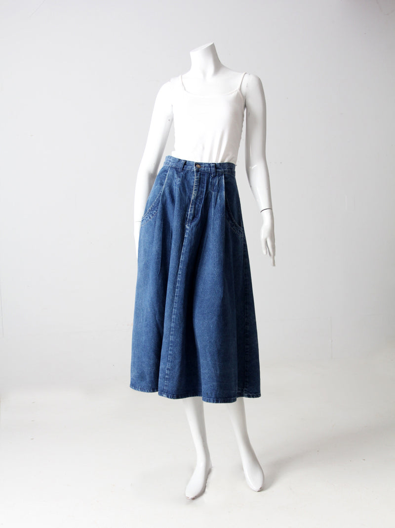 vintage 80s denim skirt by Cherokee