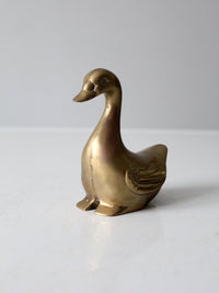 mid-century brass bird figurine