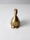 mid-century brass bird figurine