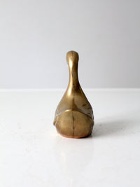 mid-century brass bird figurine