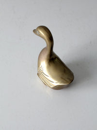 mid-century brass bird figurine