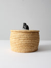 vintage basket with lid