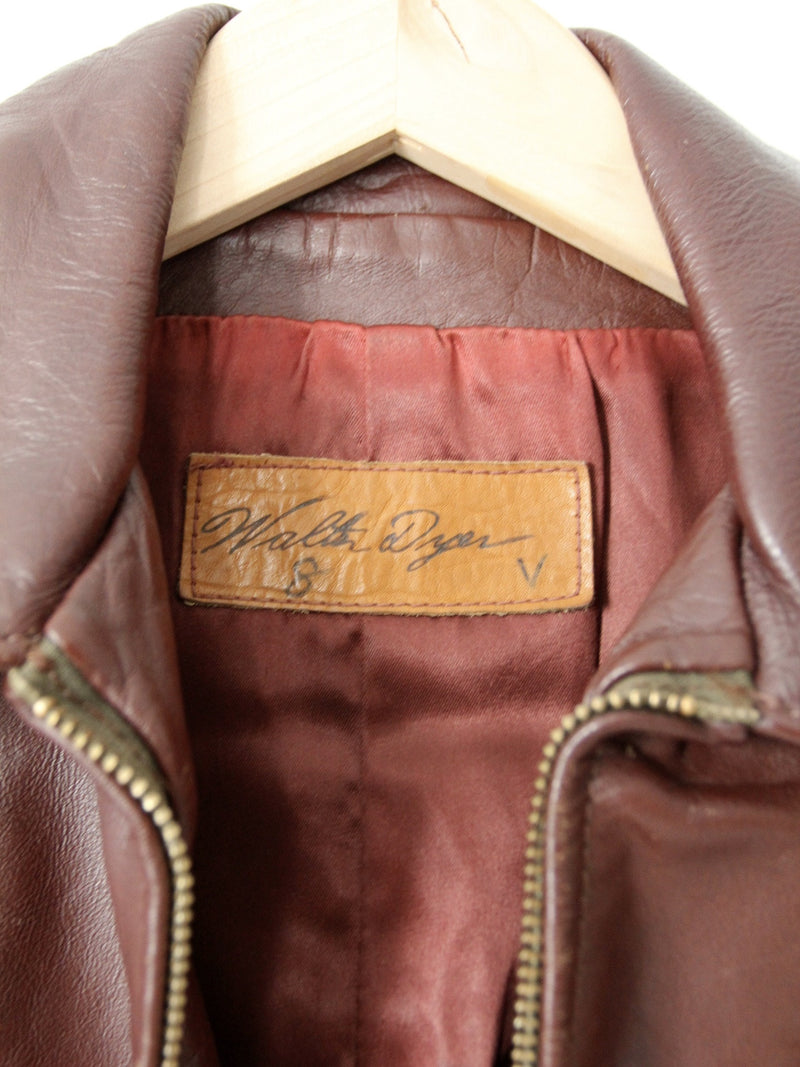 vintage 70s Walter Dyer leather jacket