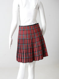 vintage plaid skirt