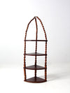 antique folk art corner shelf