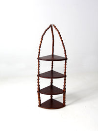 antique folk art corner shelf