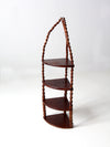 antique folk art corner shelf