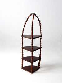 antique folk art corner shelf