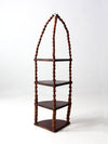 antique folk art corner shelf