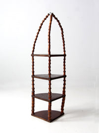 antique folk art corner shelf