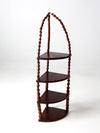 antique folk art corner shelf