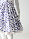 vintage geometric print skirt