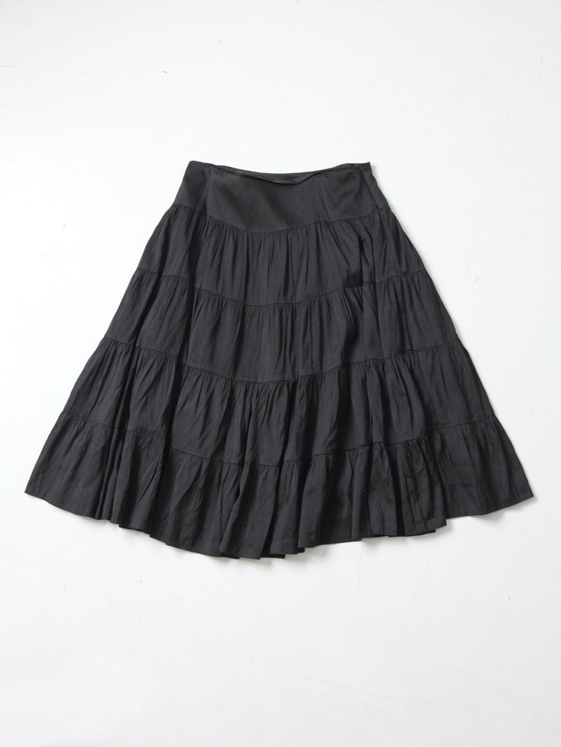 vintage silk peasant skirt