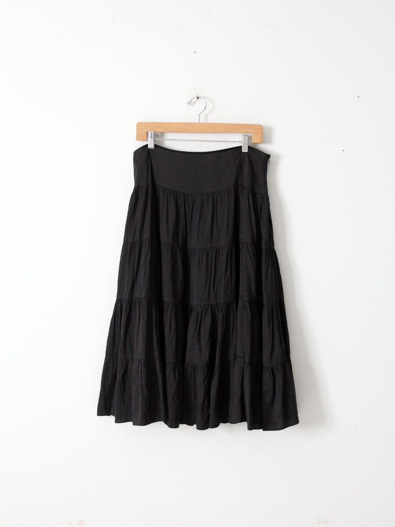 vintage silk peasant skirt