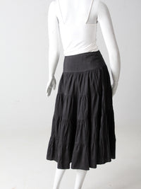 vintage silk peasant skirt