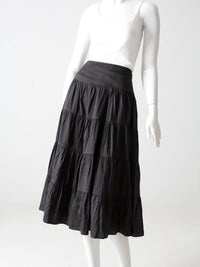 vintage silk peasant skirt