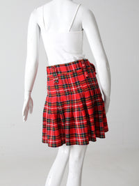 vintage plaid kilt skirt