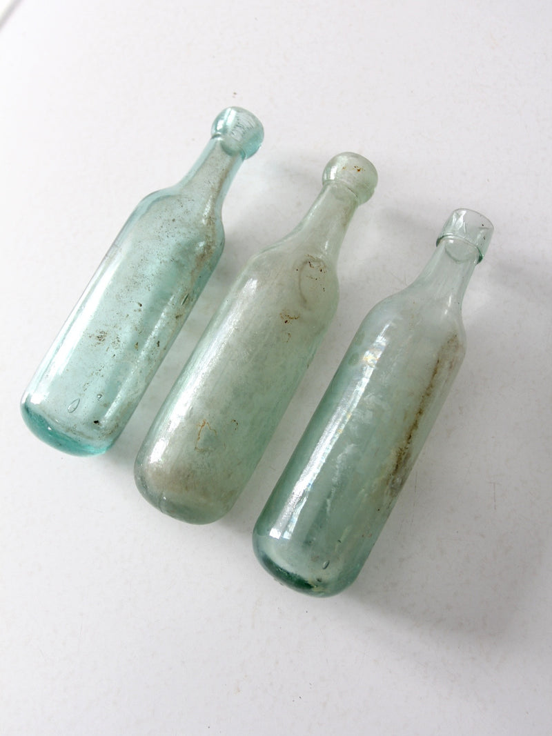 antique round bottle  collection