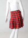 vintage plaid kilt skirt