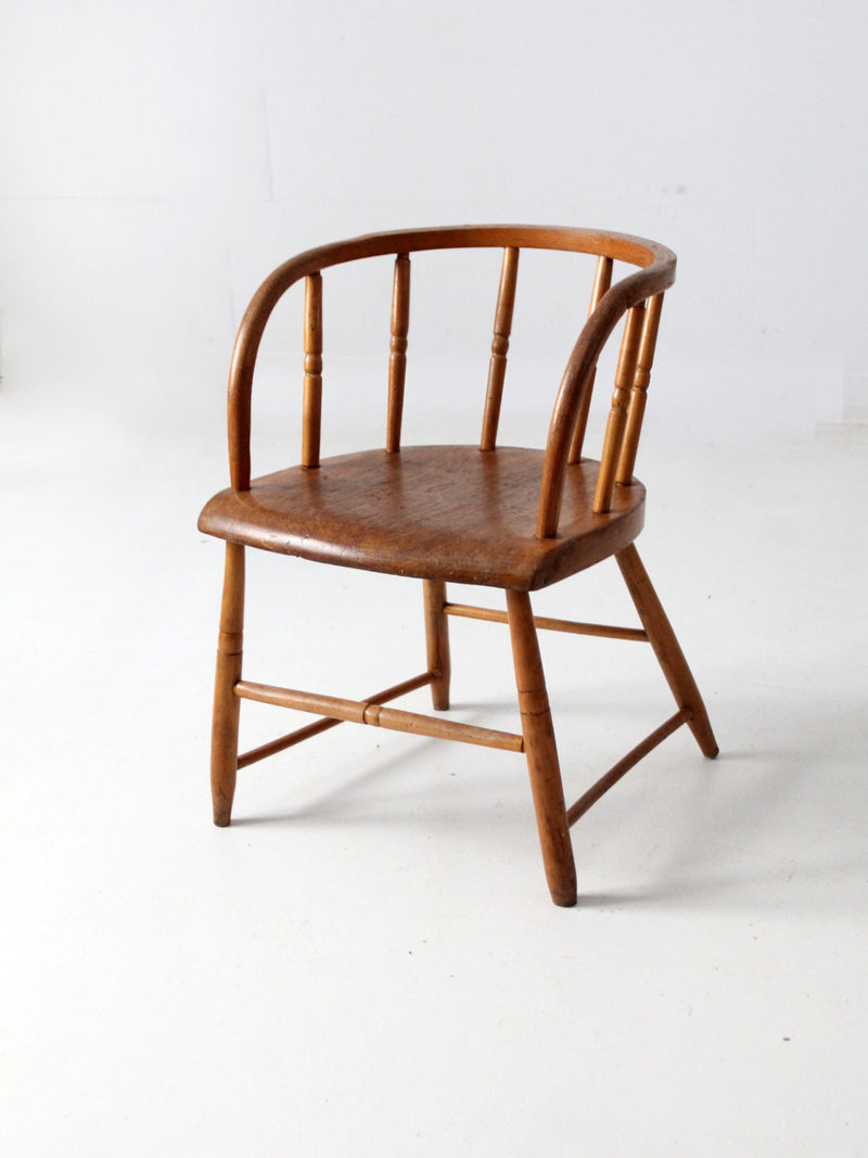 antique barrel back chair