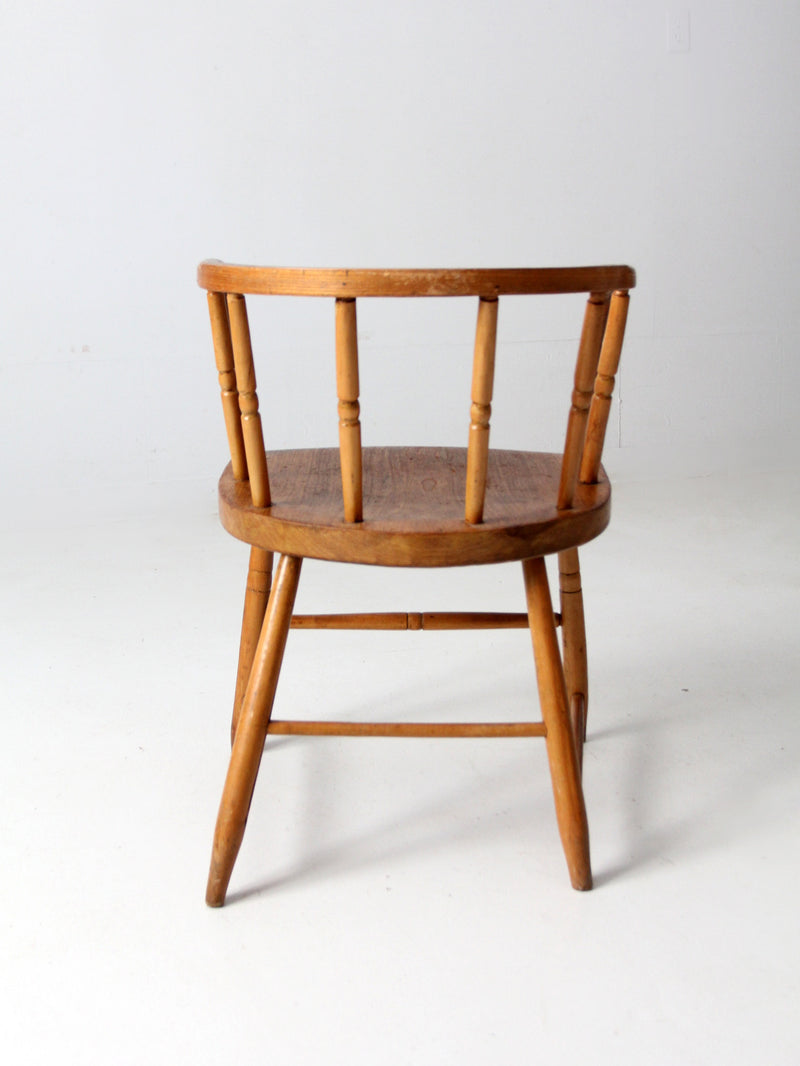 antique barrel back chair