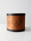 vintage wooden cheese box