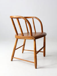 antique barrel back chair
