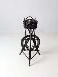 antique Adirondack plant stand